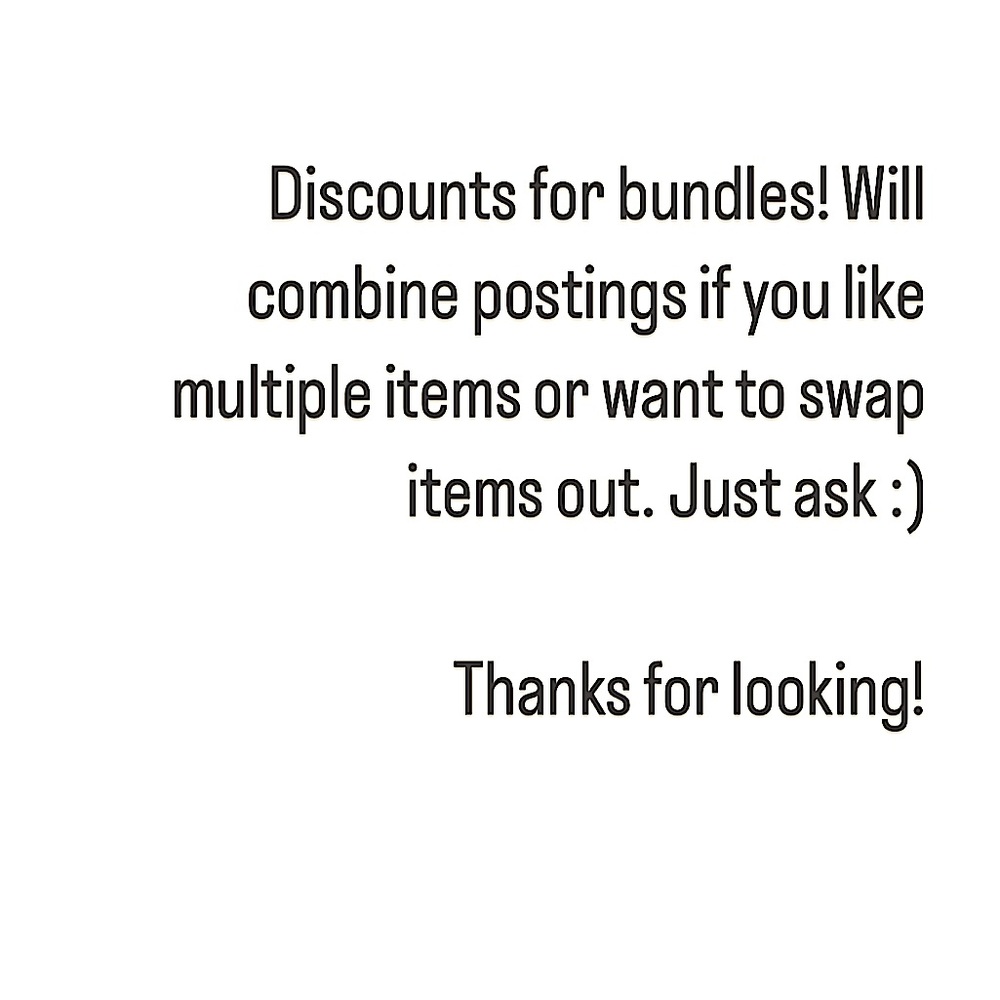 Bundle Discounts on ANY item.
